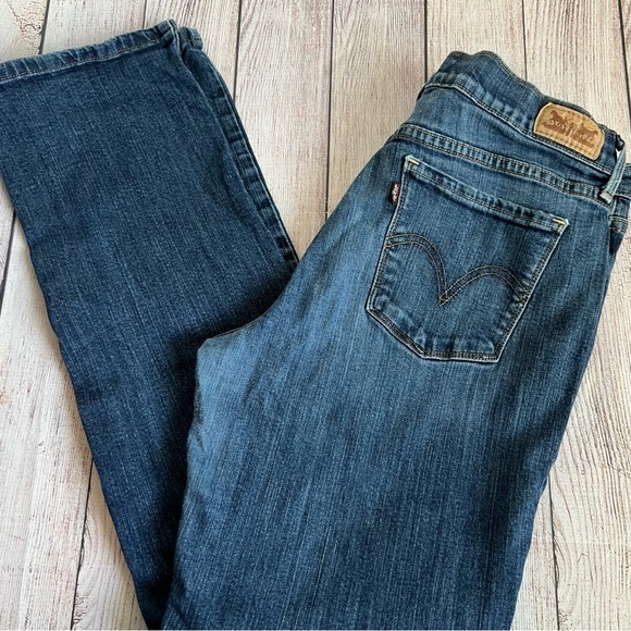 505 Levi’s Straight Leg Blue Jeans 10 - Picture 1 of 6